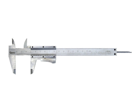 Schaalcaliper 150mm 0,02mm auto-lock /houten doos/