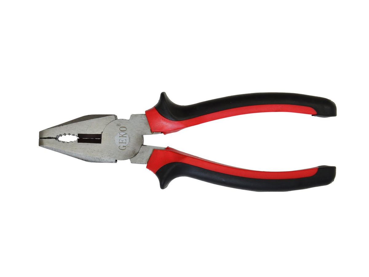 Combinatietang gepolijst 180 mm/7" (rood-zwart)