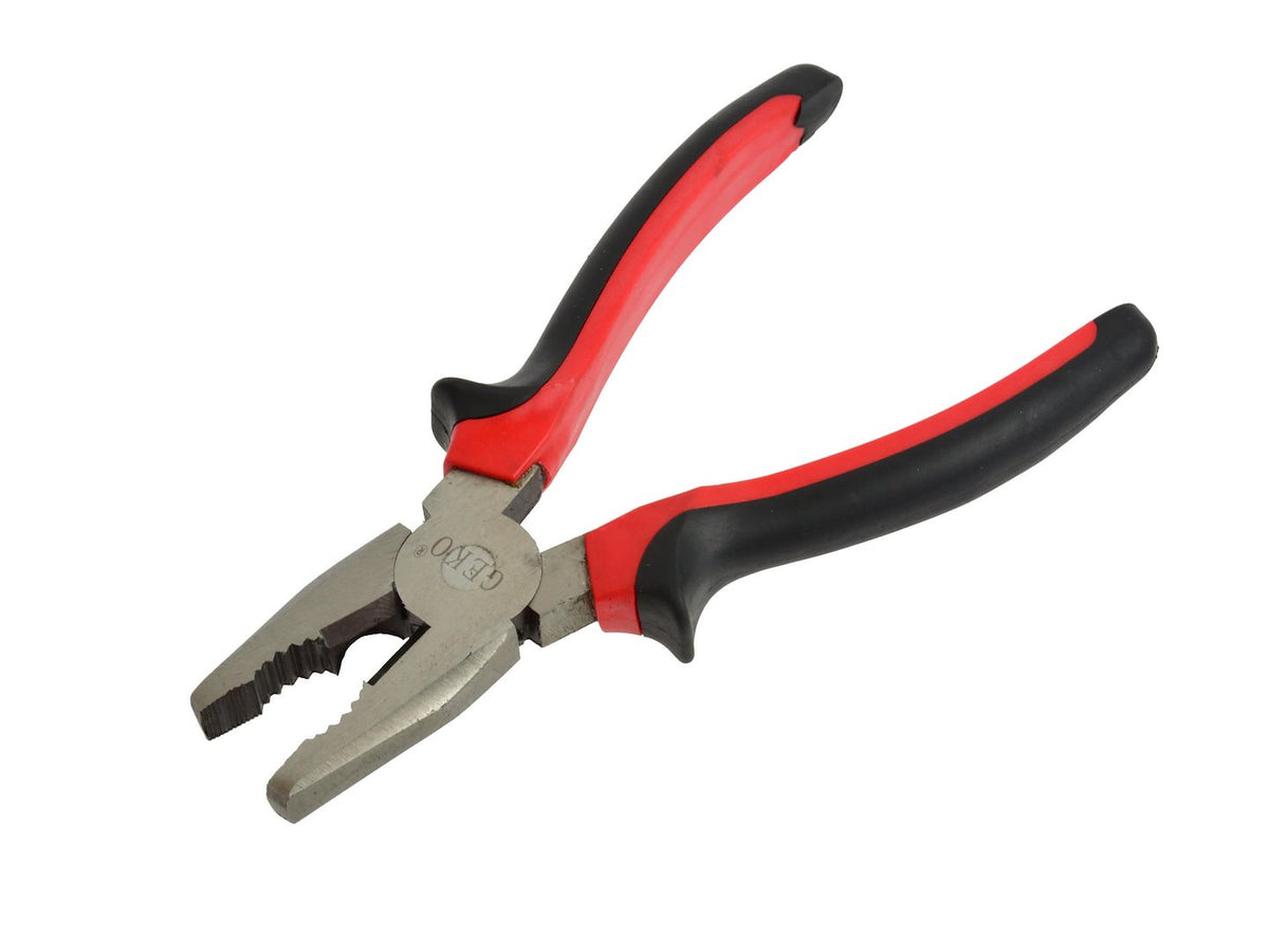 Combinatietang gepolijst 180 mm/7" (rood-zwart)