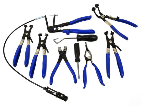 Set Slangklemtangen Assortiment 9-delig
