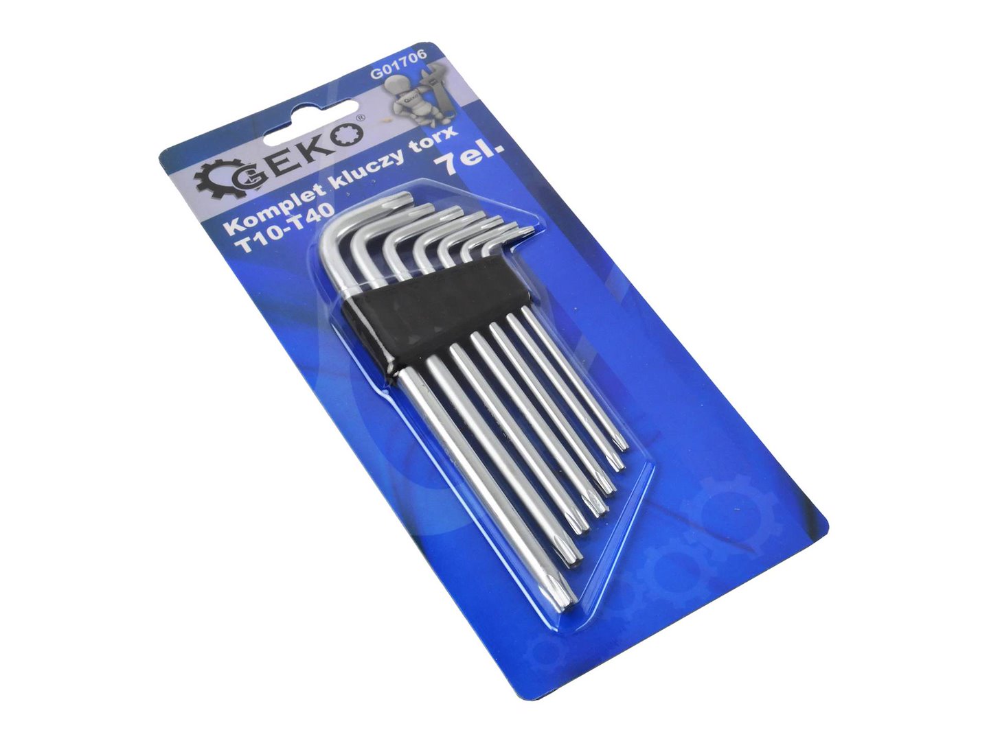 7-delige Lange Arm Torx Sleutelset T10 - T40