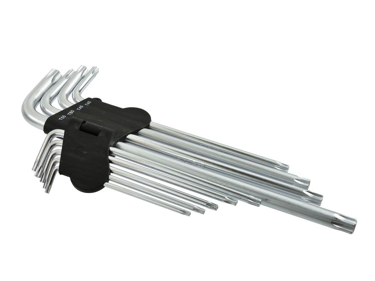 9-delige Lange Arm Torx Sleutelset T15 - T55