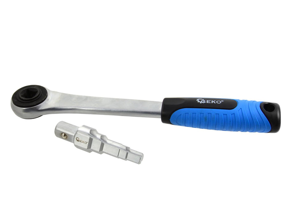Combi 5-traps sleutel 3/8" - 1" met ratsgreep 1/2 inch aandrijving