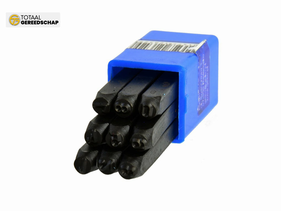 Figure Punch Number Stamps Set 9pc 4mm