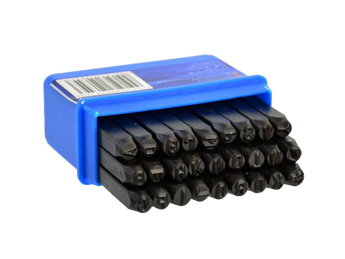 Letterstempelset met cijfers 27-dlg 4mm