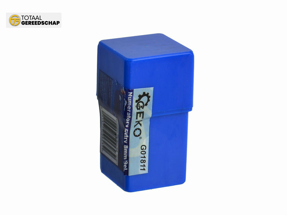 Figure Punch Number Stamps Set 9pc 8mm