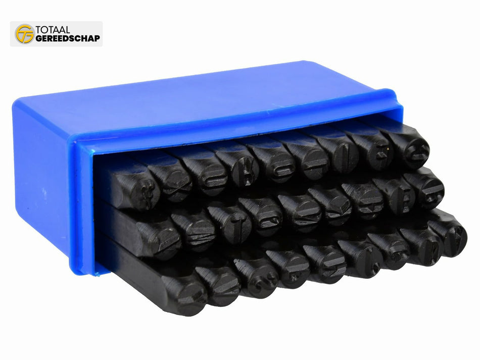 Figure Punch Letter Stamps Set 27pc 8mm