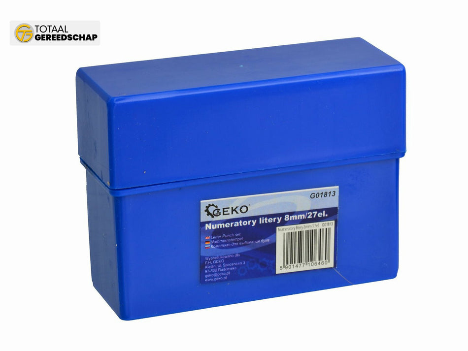 Figure Punch Letter Stamps Set 27pc 8mm