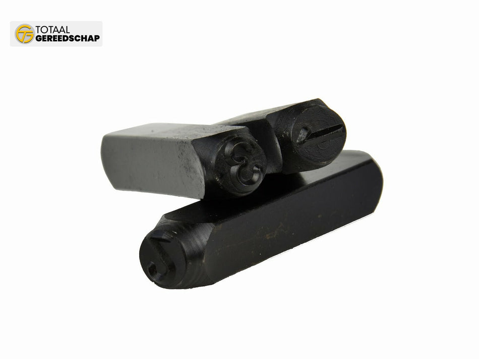 Figure Punch Number Stamps Set 9pc 10mm