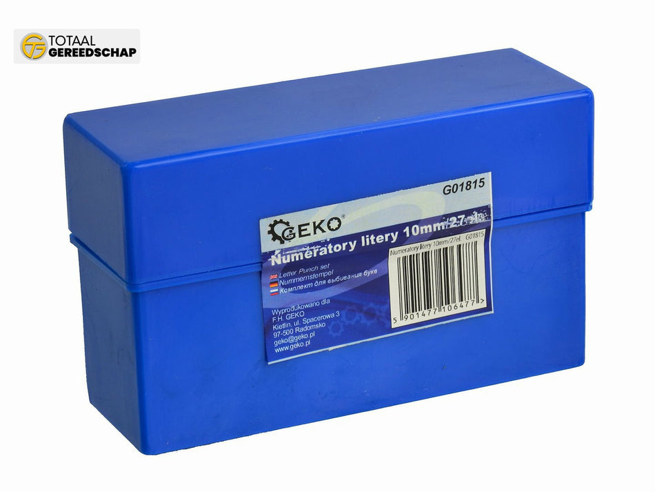 Figure Punch Letter Stamps Set 27pc 10mm