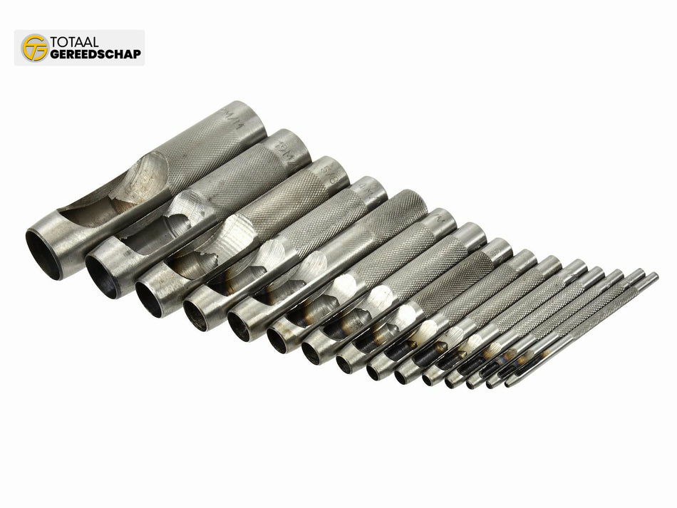 15pcs Hollow punch set 2-22mm