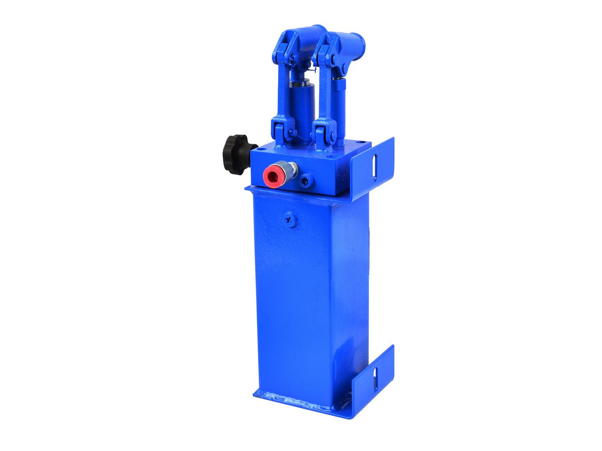 30 ton werkplaatsperst kit: cilinder, 2-snelhedenpomp, manometer met slang