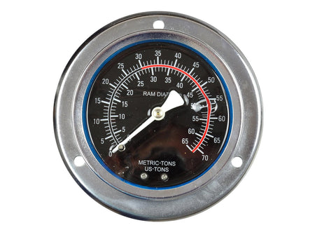 30 ton werkplaatsperst kit: cilinder, 2-snelhedenpomp, manometer met slang