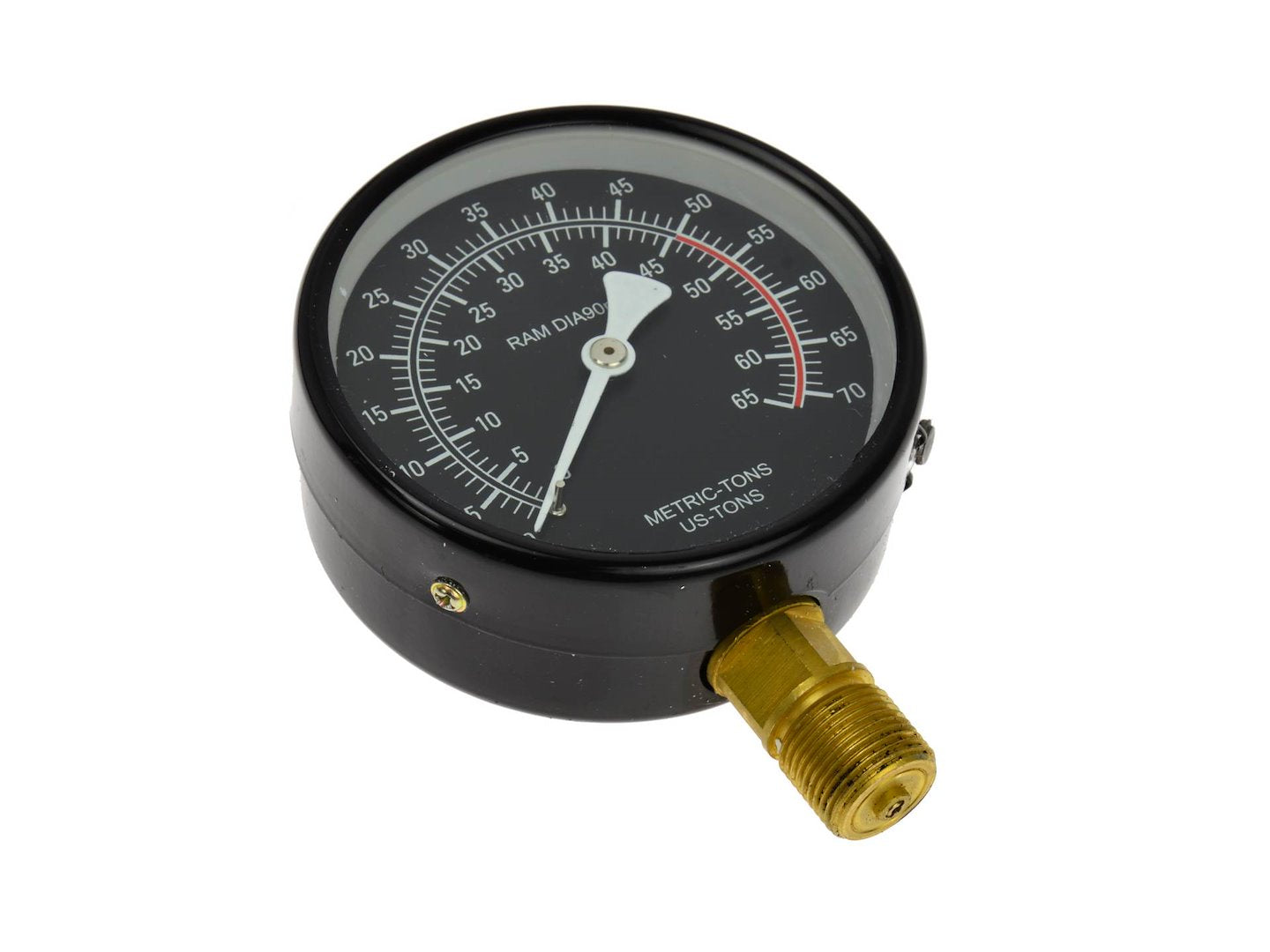 50 ton werkplaatsperst kit: cilinder met veren, 2-snelhedenpomp, manometer met slang