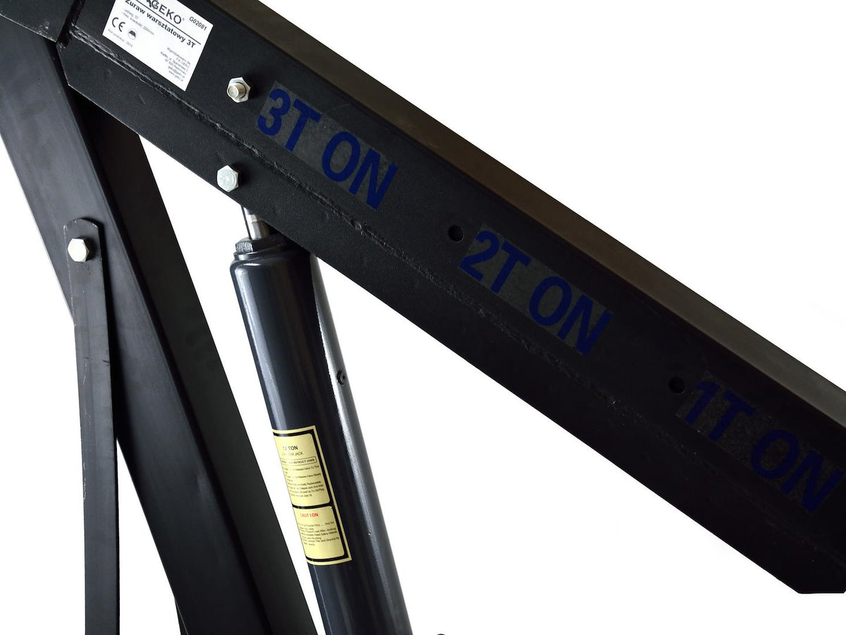 Vaste frame motorhijskraan 3 ton