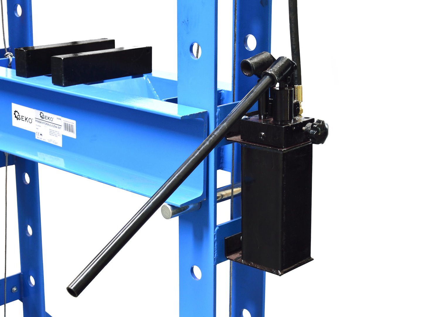 50 ton hydraulische werkplaatspers met manometer