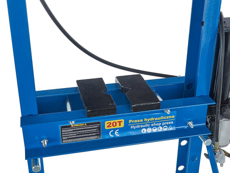 20 ton lucht-/hydraulische werkplaatspers met manometer