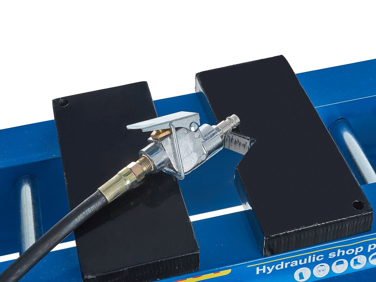 20 ton lucht-/hydraulische werkplaatspers met manometer