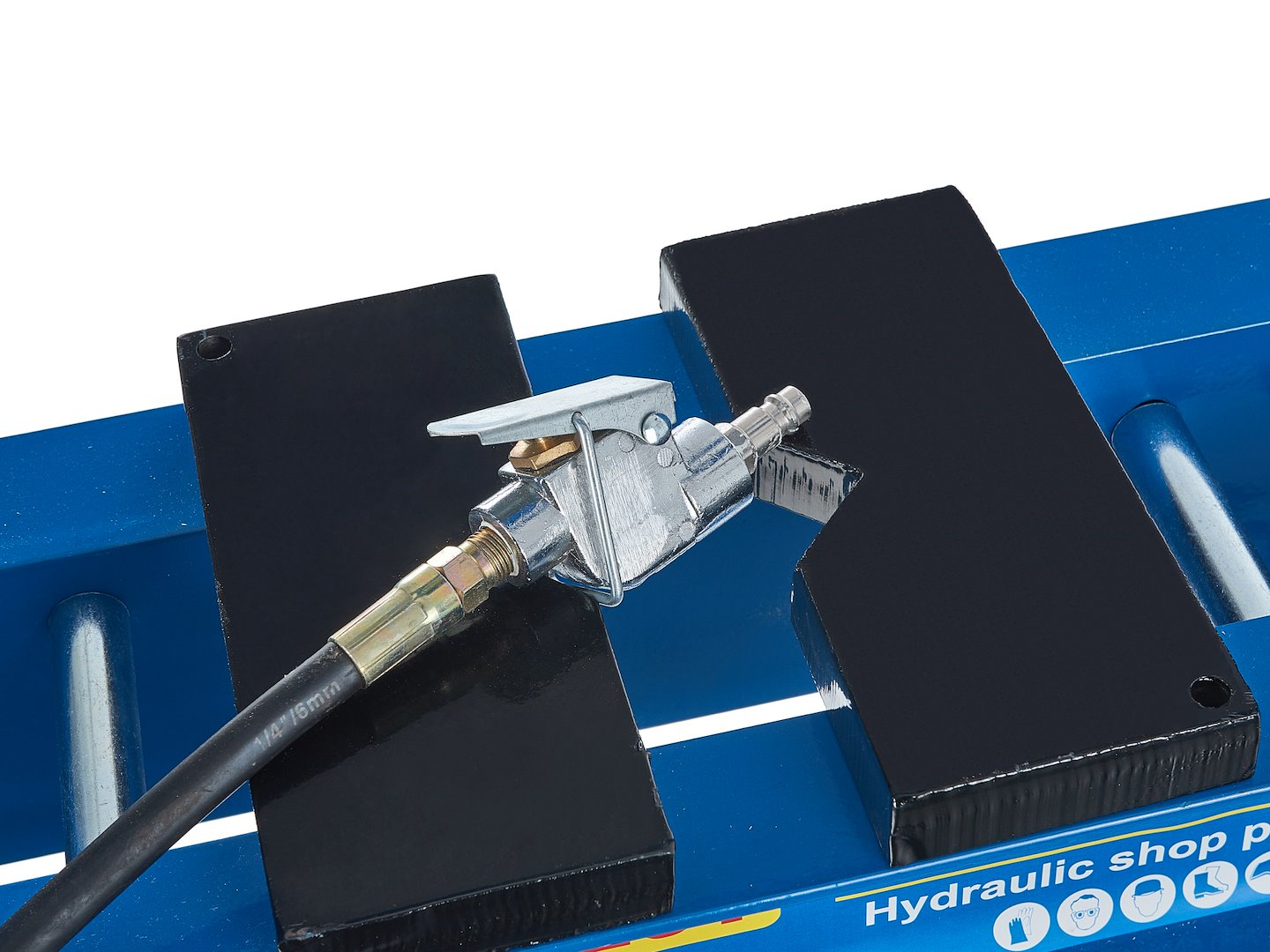 20 ton lucht-/hydraulische werkplaatspers met manometer