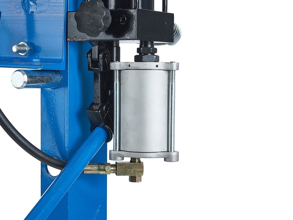 20 ton lucht-/hydraulische werkplaatspers met manometer