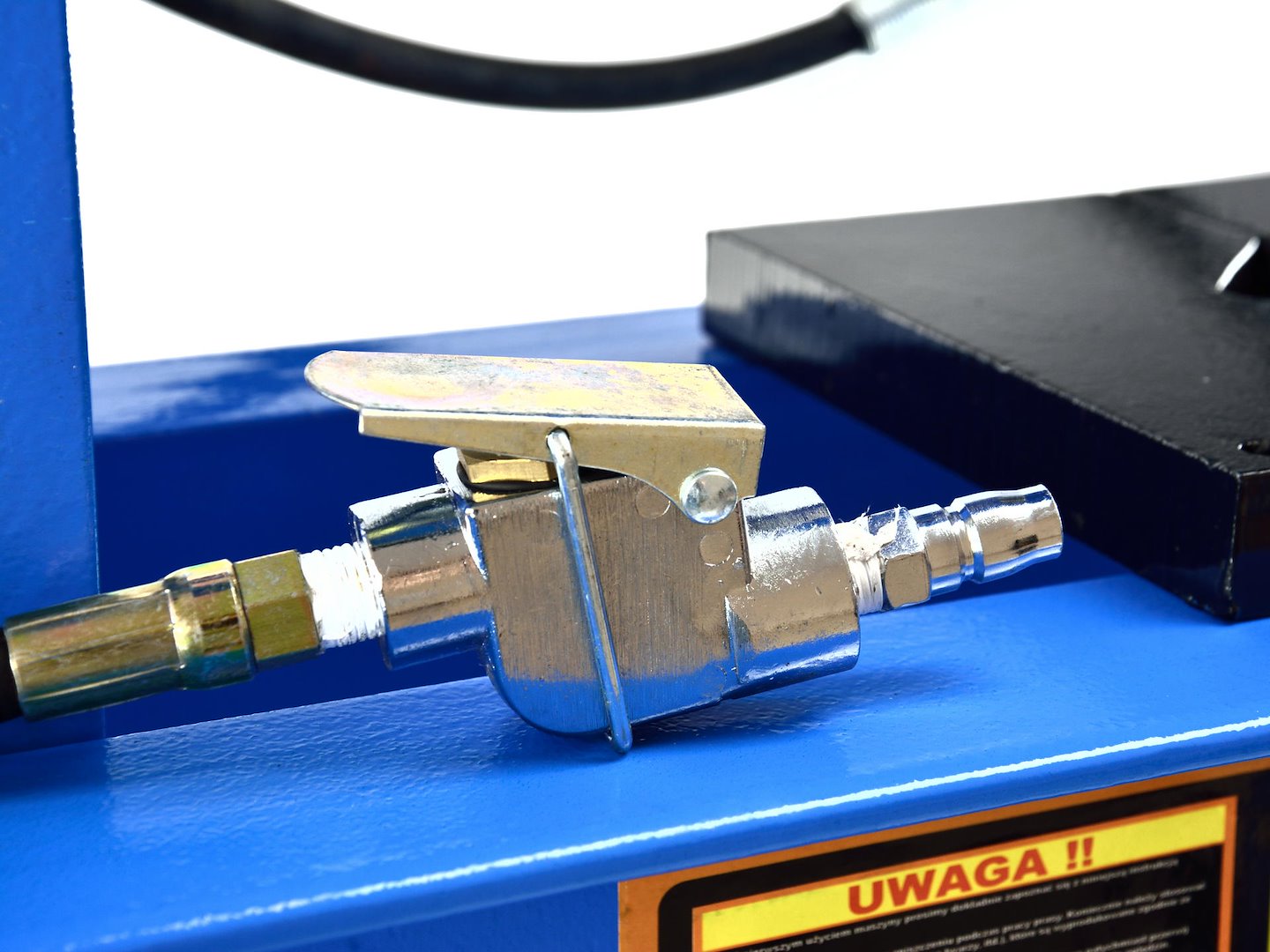30 ton lucht-/hydraulische werkplaatspers met manometer