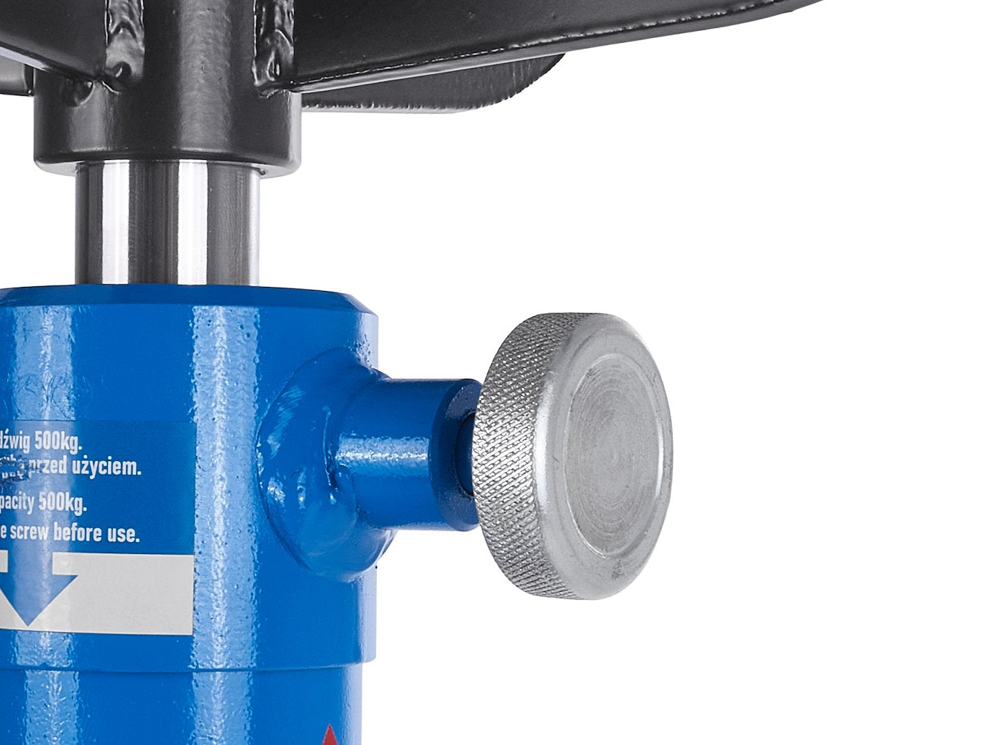 500 kg verticale hydraulische transmissie- en versnellingsbakkrik met voetpomp