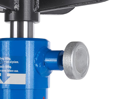 500 kg verticale hydraulische transmissie- en versnellingsbakkrik met voetpomp