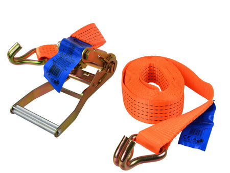 Ratel-spanband met J-haken 6m/5T/50mm