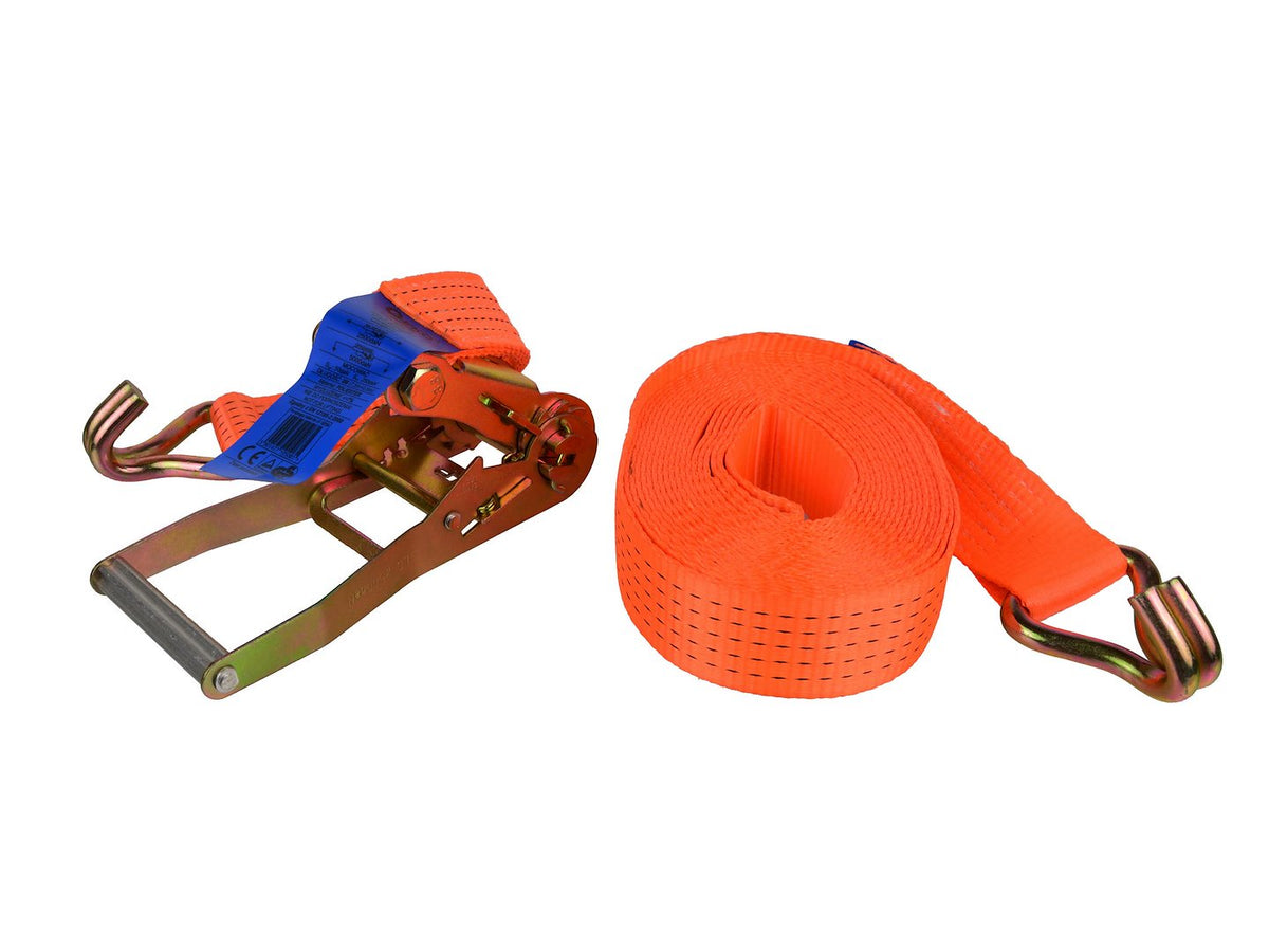 Ratel-spanband met J-haken 8m/5T/50mm