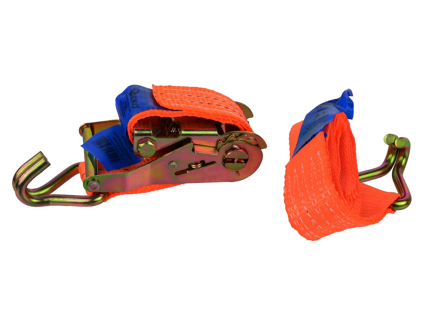 Ratel-spanband met J-haken 2m/2T/35mm