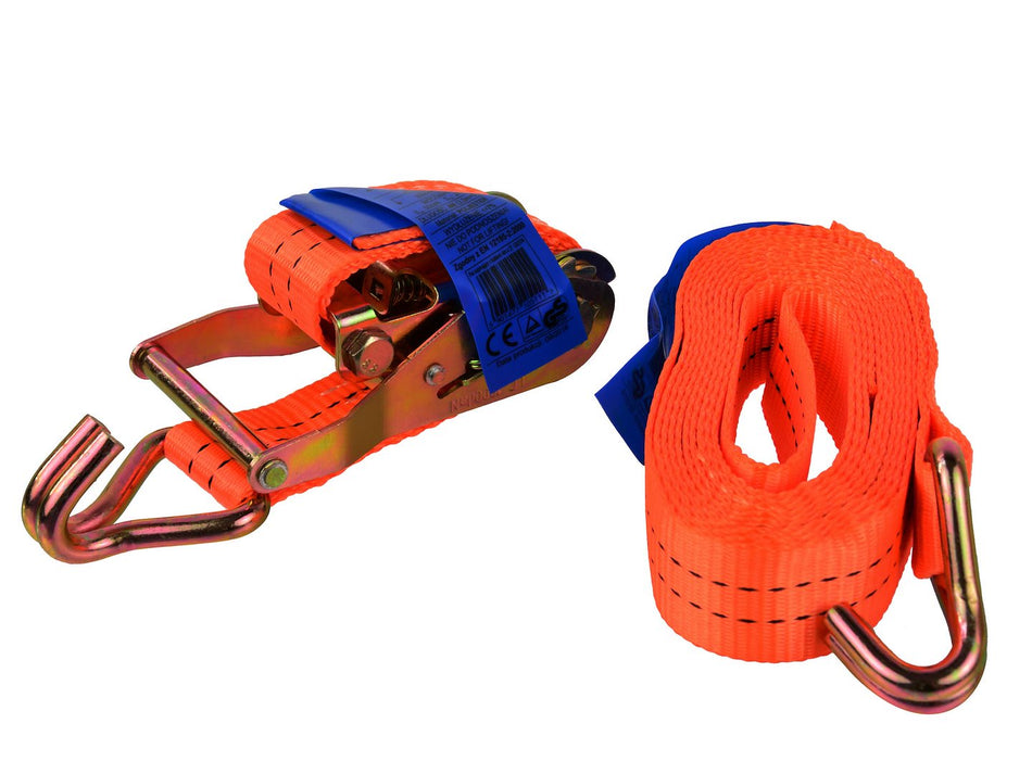 Ratel-spanband met J-haken 4m/2T/35mm