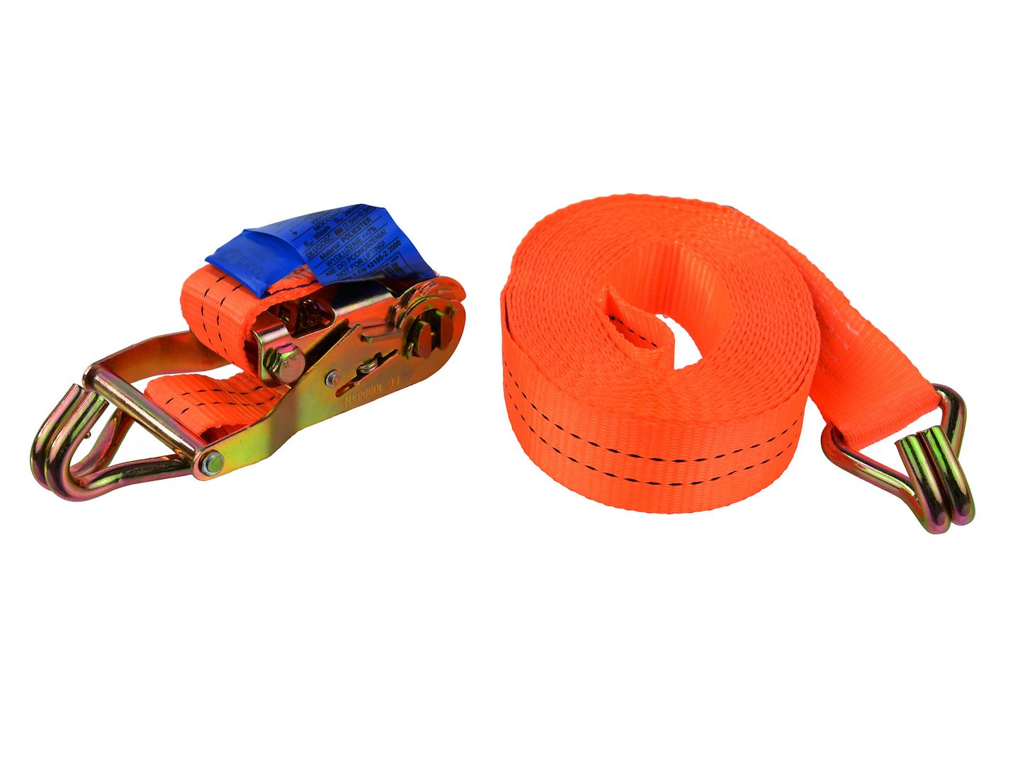 Ratel-spanband met J-haken 8m/2T/35mm