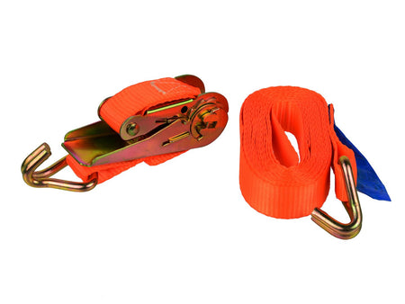 Ratel-spanband met J-haken 4m/1T/25mm