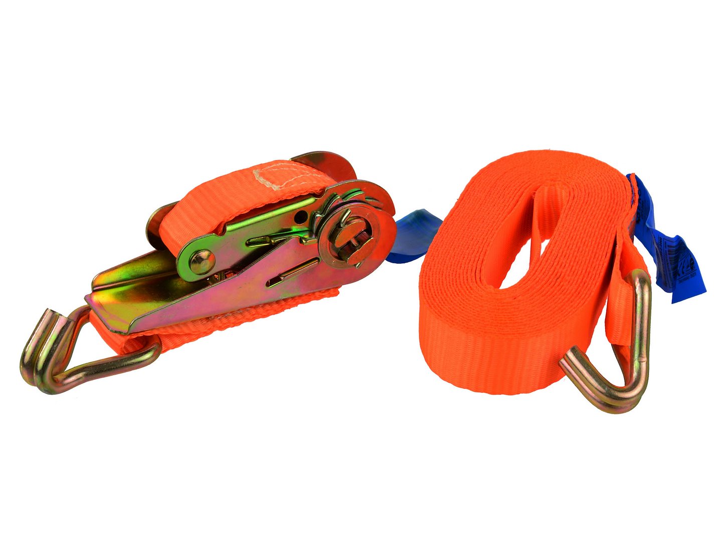 Spanband met ratel en J-haken 5m/1T/25mm