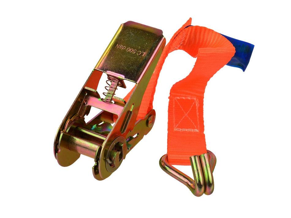Spanband met ratel en J-haken 5m/1T/25mm