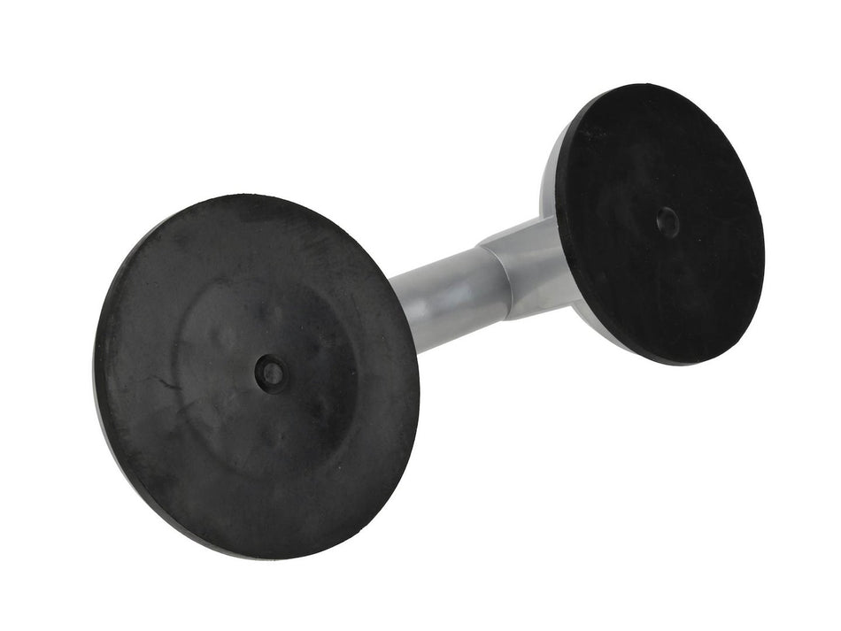 Zuignap 2x115mm aluminium