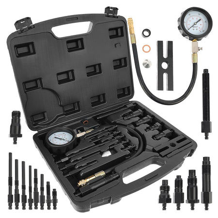Cilinderdrukmeter voor dieseltruck met adapters