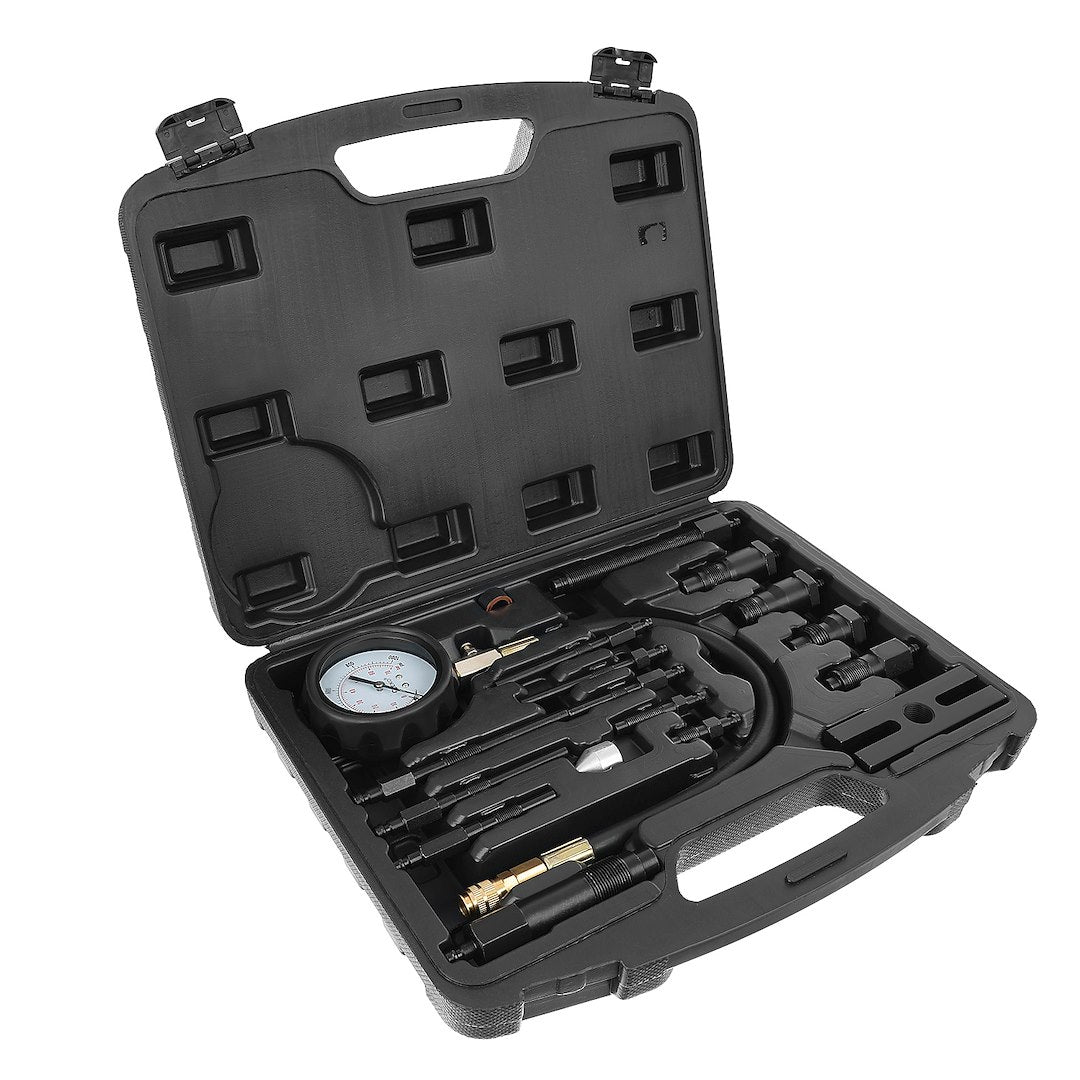 Cilinderdrukmeter voor dieseltruck met adapters