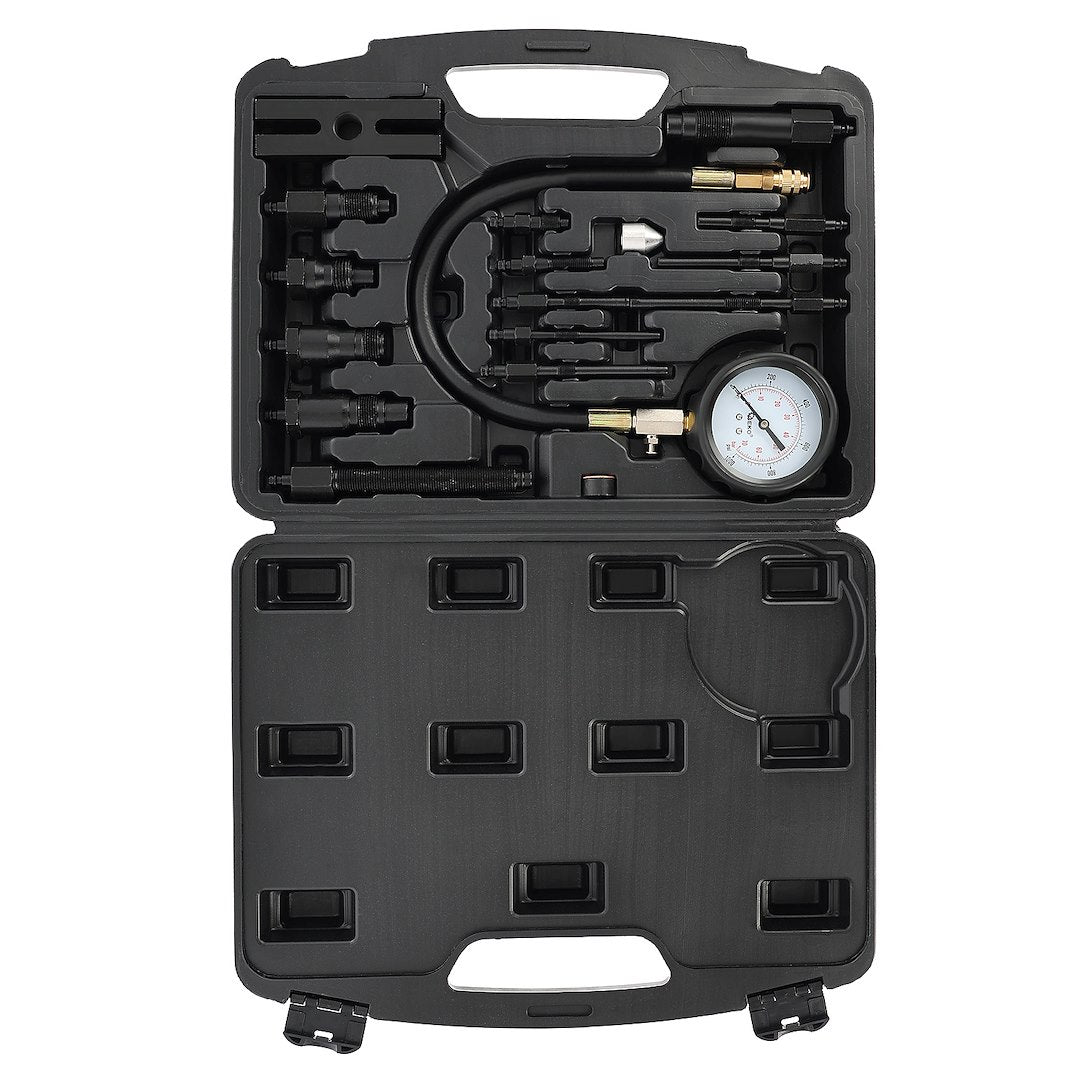 Cilinderdrukmeter voor dieseltruck met adapters
