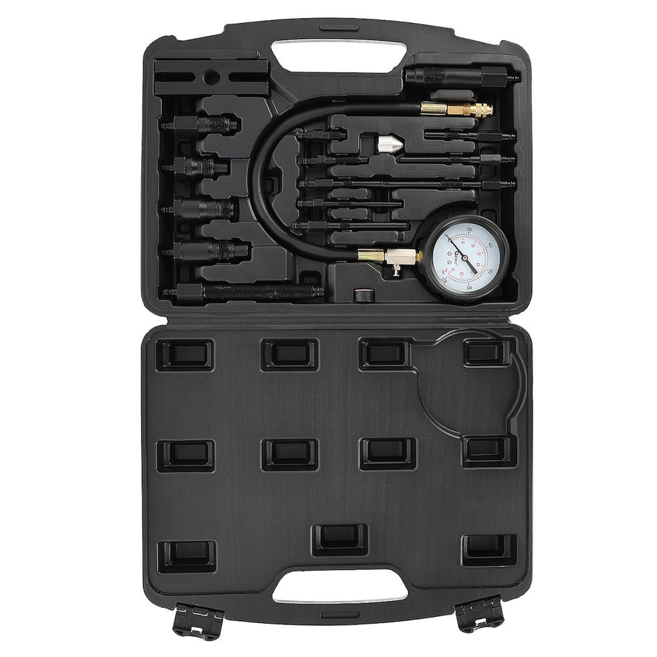 Cilinderdrukmeter voor dieseltruck met adapters