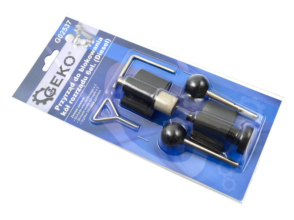 Krukas vergrendelgereedschap set met stalen plaat 6 stuks
