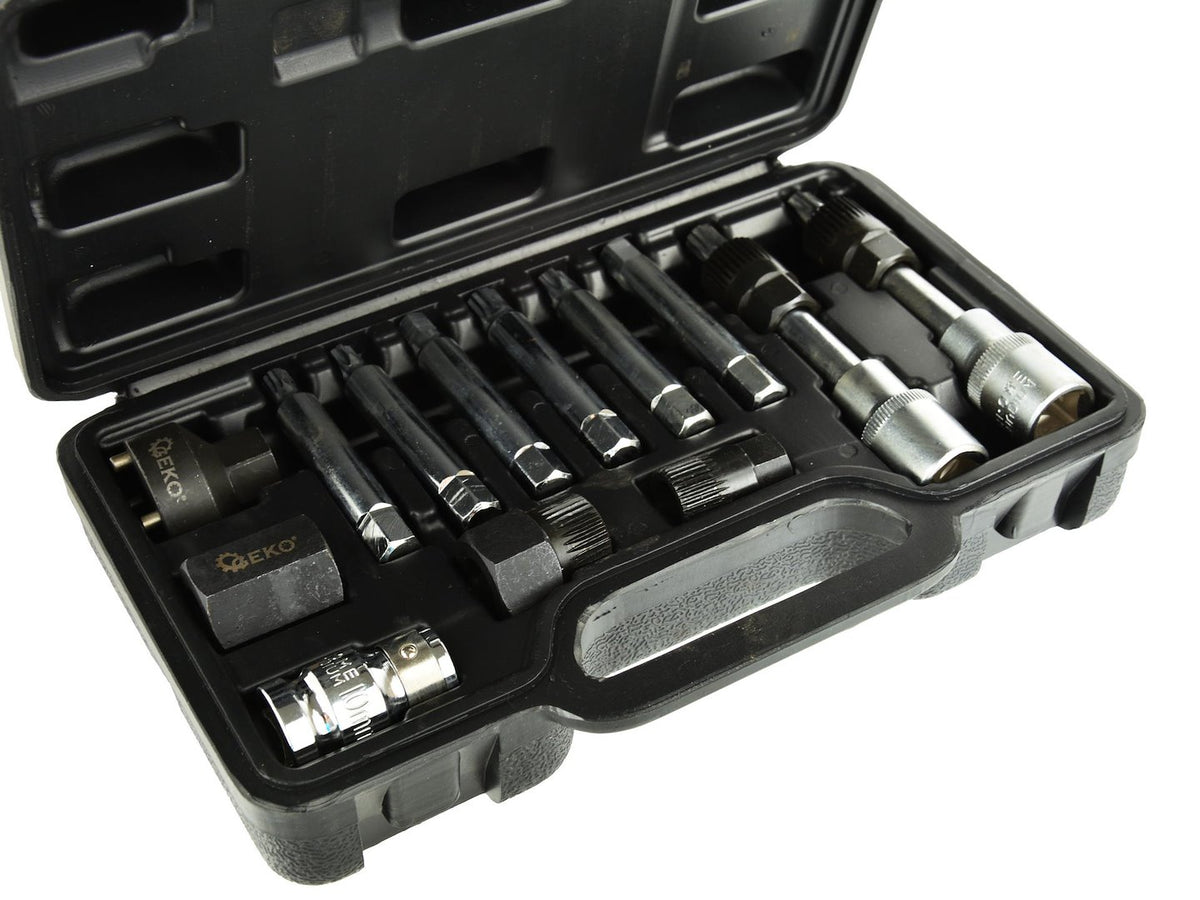 13-delig 1/2” dynamo zeskant- en sterbitset