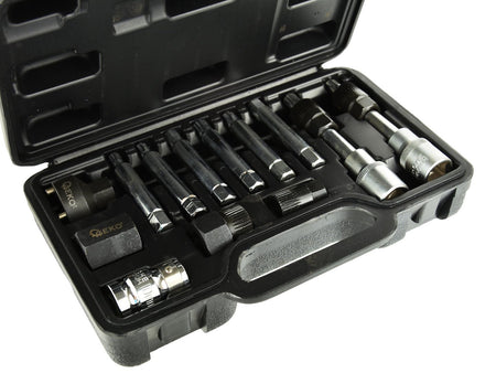 13-delig 1/2” dynamo zeskant- en sterbitset