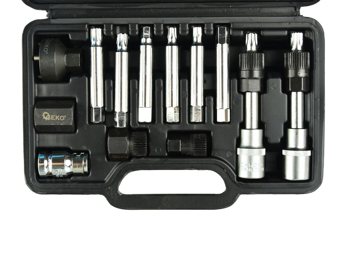 13-delig 1/2” dynamo zeskant- en sterbitset