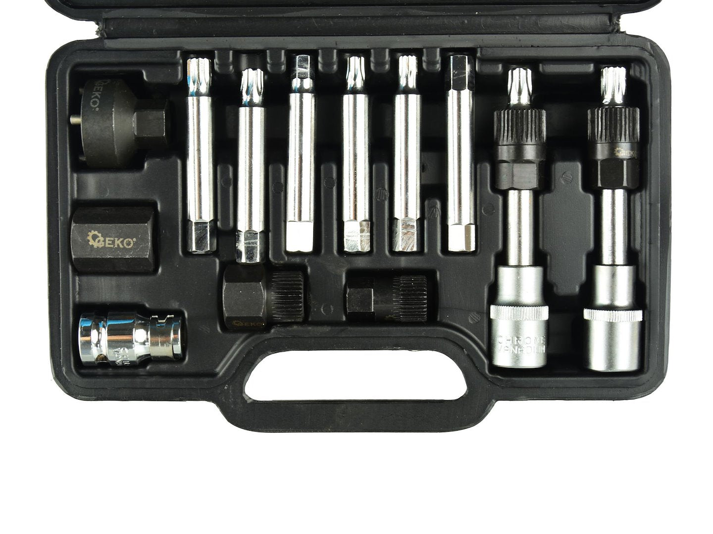 13-delig 1/2” dynamo zeskant- en sterbitset