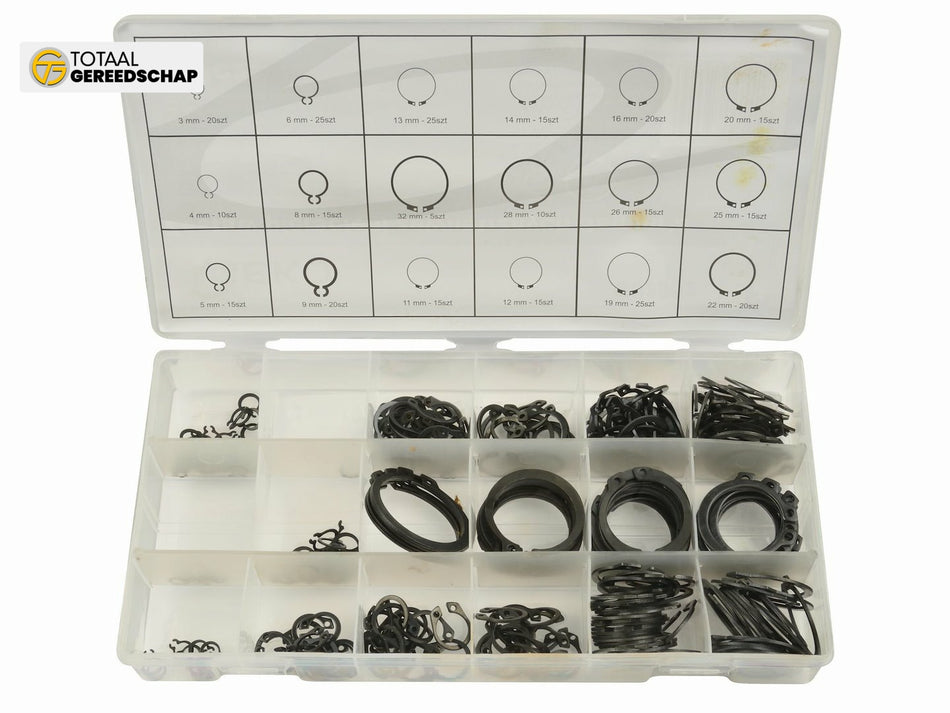 External Circlip Assortment 300 pcs 3 - 32mm