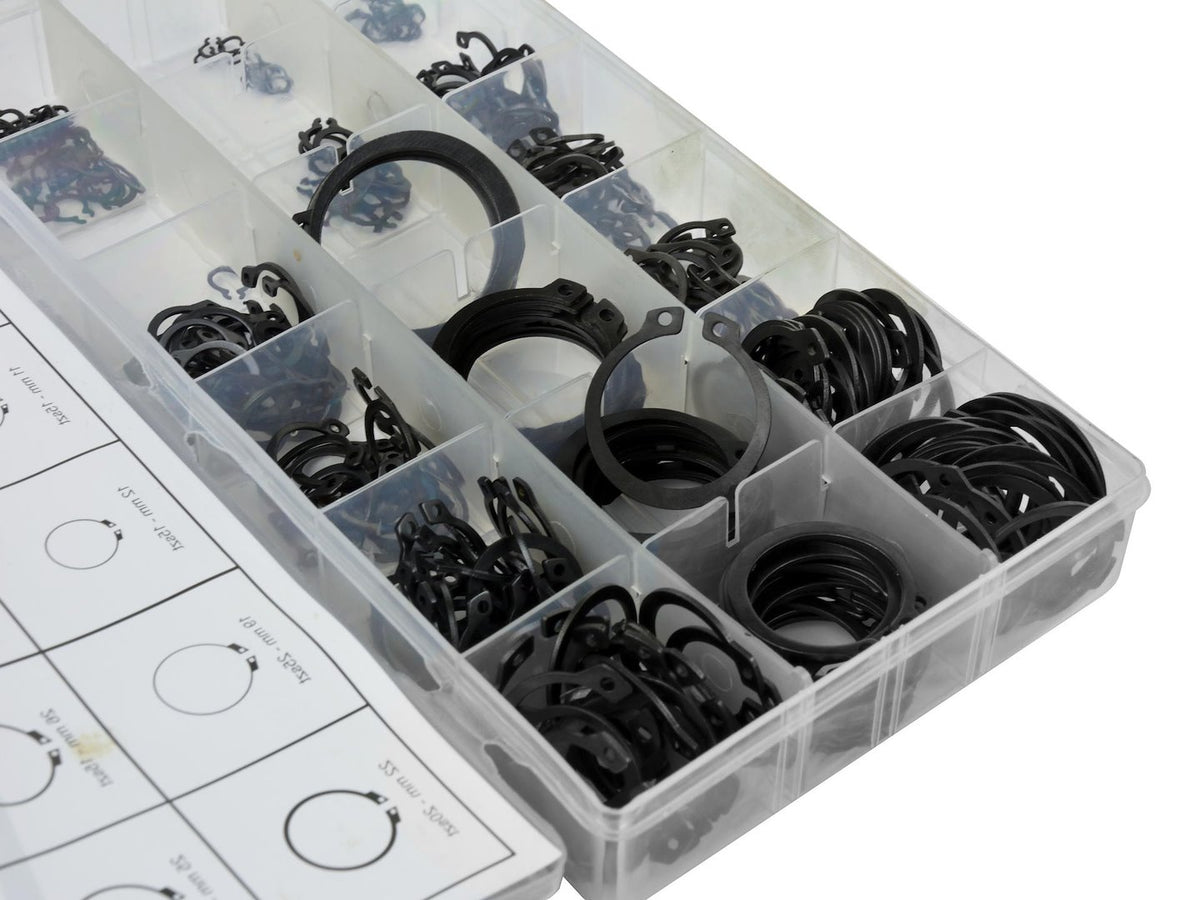 Externe circlip assortiment 300 stuks 3 - 32mm