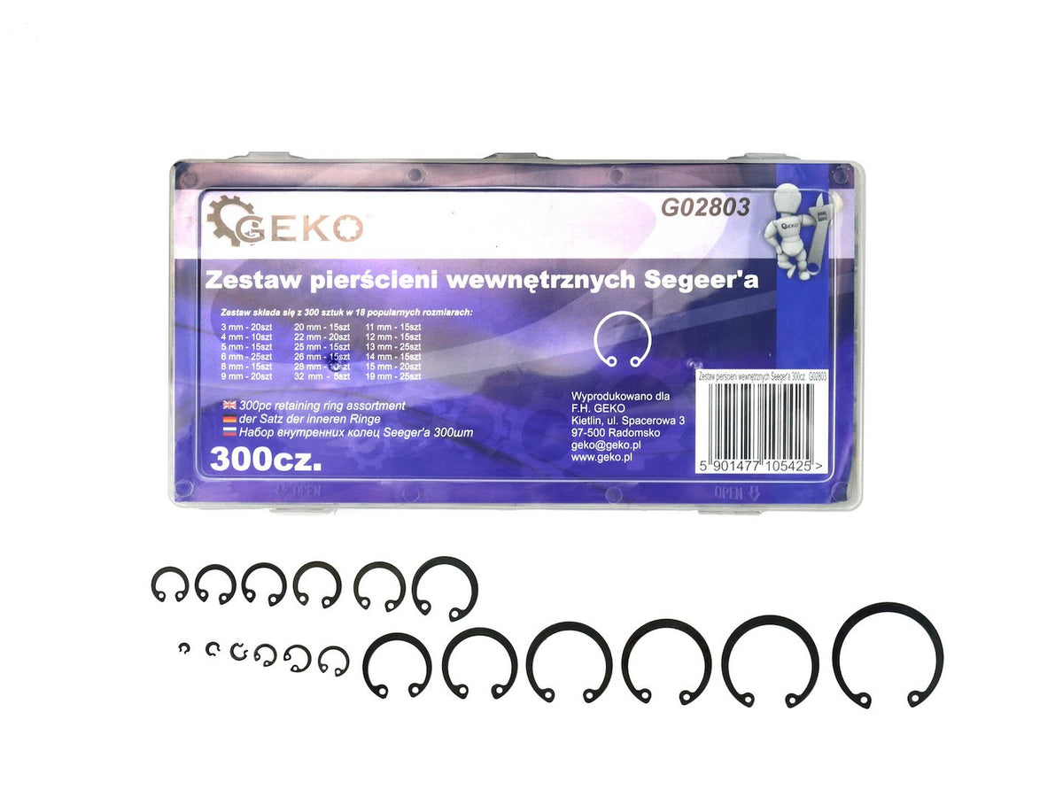 Interne circlip assortiment 300 stuks 3 - 32mm