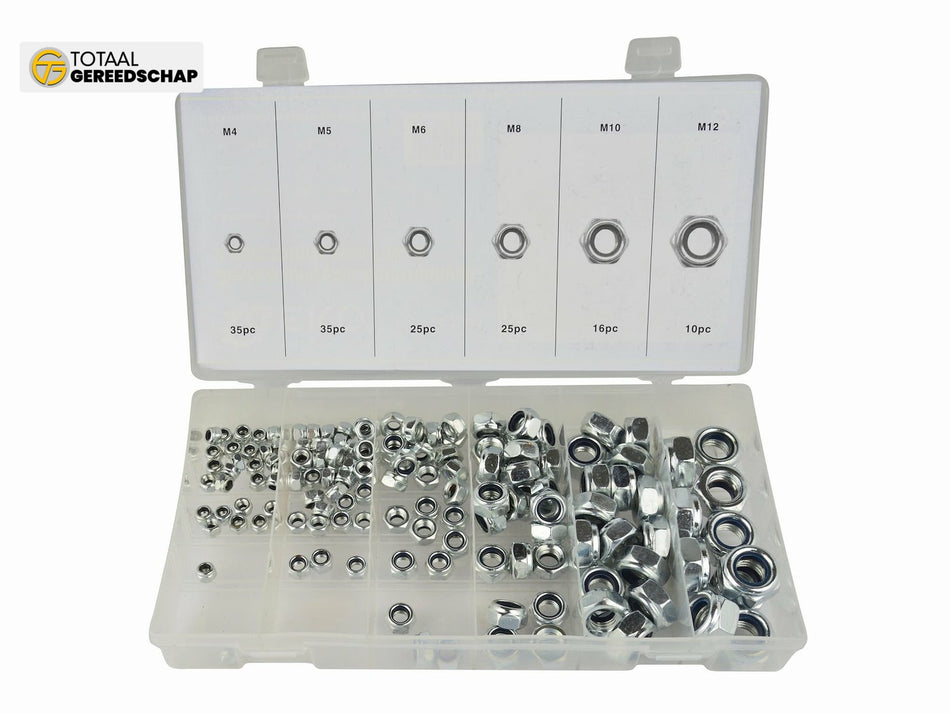 146PC nylon insert lock nut assortment