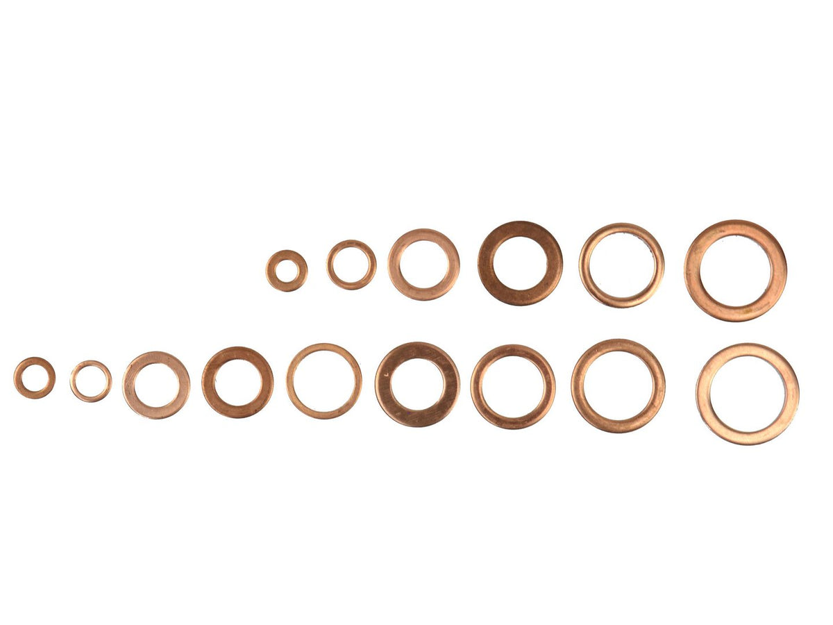 150 stuks metrisch koperen ring assortiment
